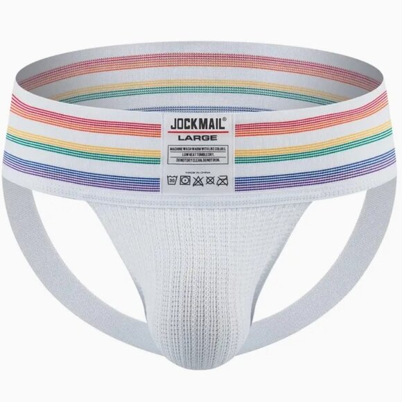 Jockmail Other - Jockmail Rainbow Jockstrap Medium White